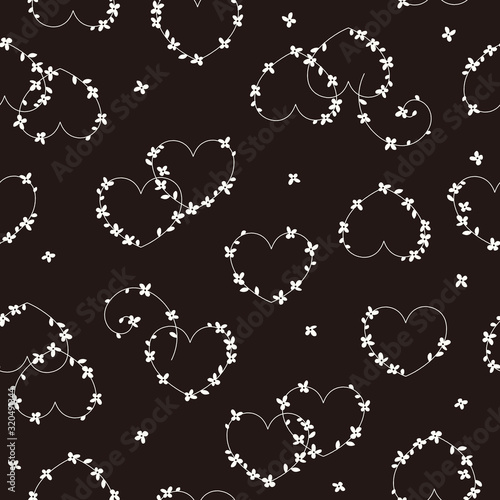 Seamless pattern material of an abstract flower,