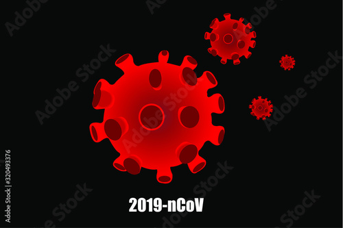 Novel coronavirus, 2019-nCoV illustration concept