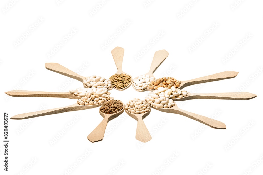 Different varieties of legumes