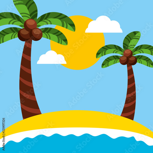 canival of rio brazilian celebration with beach seascape