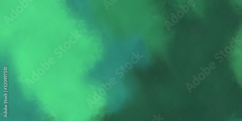 dark slate gray, medium sea green and teal blue color abstract background for design