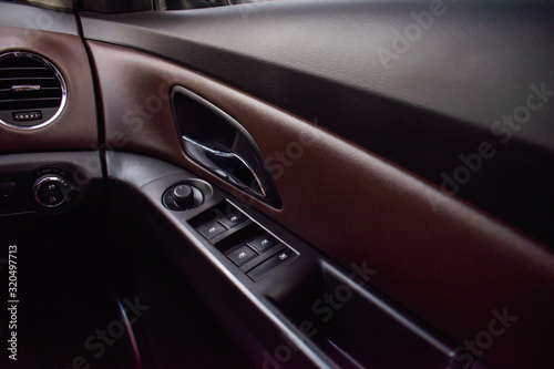 Car interior details, car doors