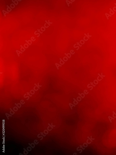 Red Lights on Background Bokeh effect.Blurred bright abstract bokeh.