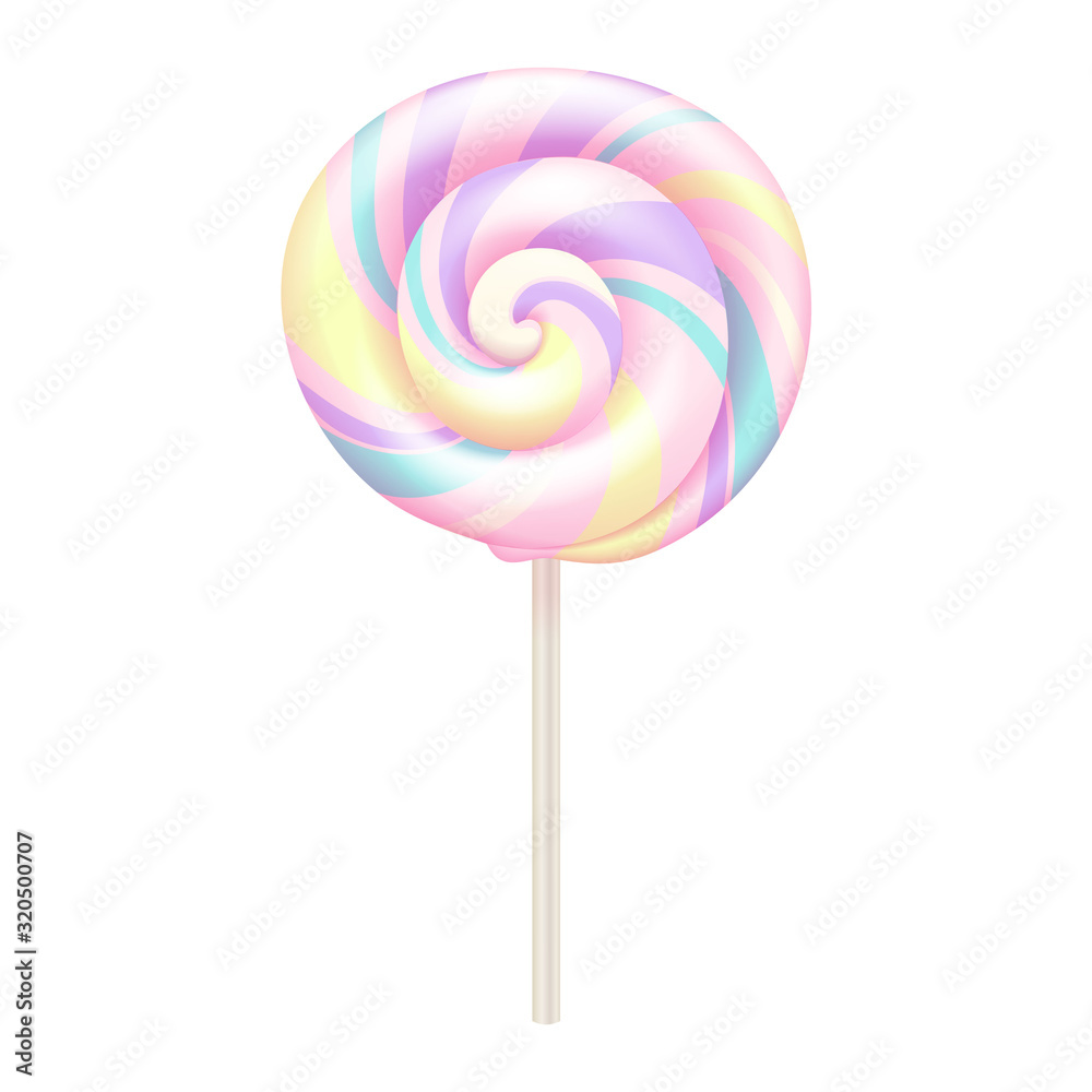 Colorful lollipop - sweet hard candy on stick. Colorful lollipop - sweet hard candy on stick.