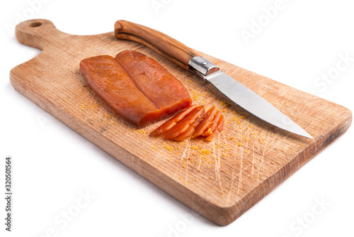 Bottarga di muggine a fette, Cucina Sarda  photo