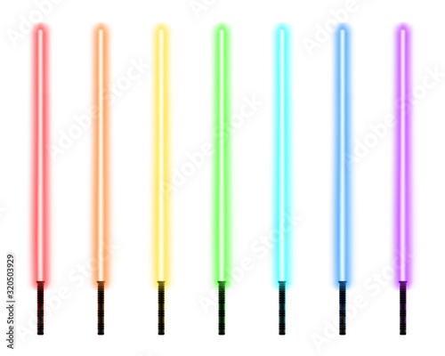 Light sword for the fights during the wars in the stars. Melee laser weapon for the close combats.
