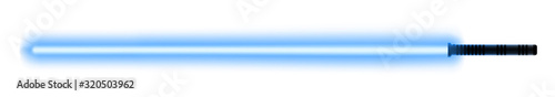Blue light sword for the fights during the wars in the stars. Melee laser weapon for the close combats.