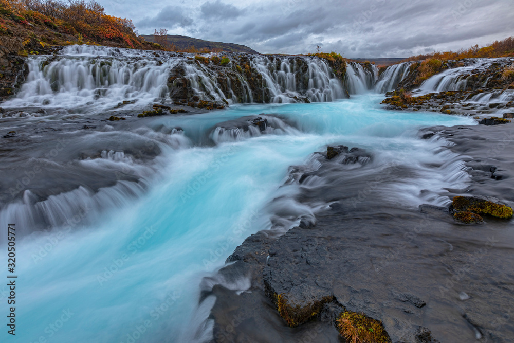 Fototapeta premium Bruarfoss Waterfall OR Bridge-waterfall, Iceland