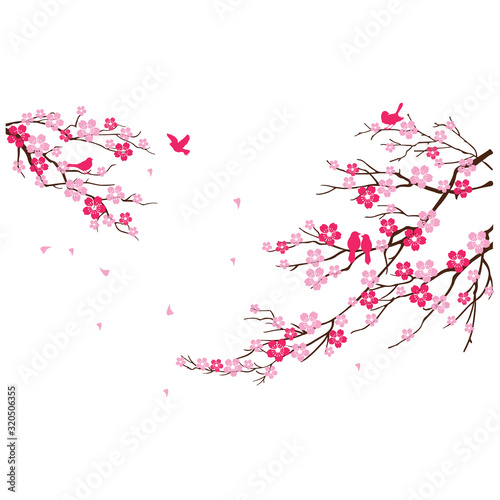 Spring branch blossoms - Vector