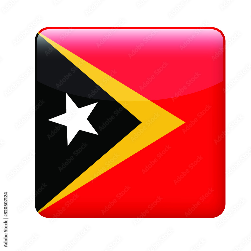 square East Timor flag. Simple vector. National flag of East Timor square East Timor flag. Simple vector. National flag of East Timor