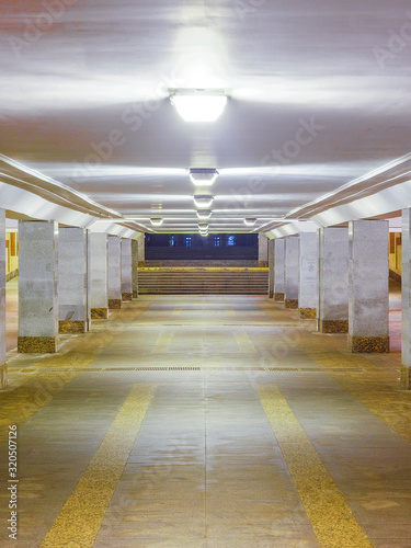 image of an underground pedestrian crossing inside