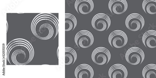 Swirl pattern with metallic look texture, includes seamless repeat pattern swatch