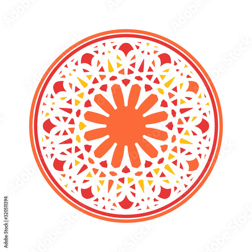 Colorful Mandala Vector Circular Ornament