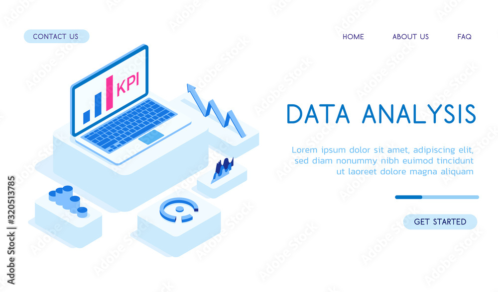 Stylish isometric 3d vector Data Analysis illustration. Good for business and technologies topics. Stylish isometric 3d vector Data Analysis illustration. Good for business and technologies topics.