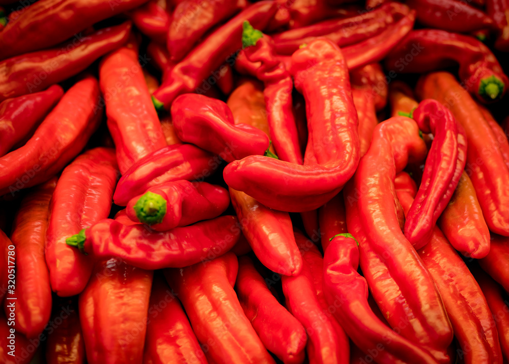 Red  Pepper,  Fresh and delicious organic fruits and vegetables