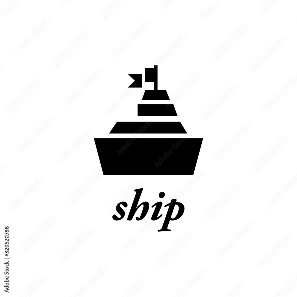 ship icon vector - illustration ship icon vector - illustration