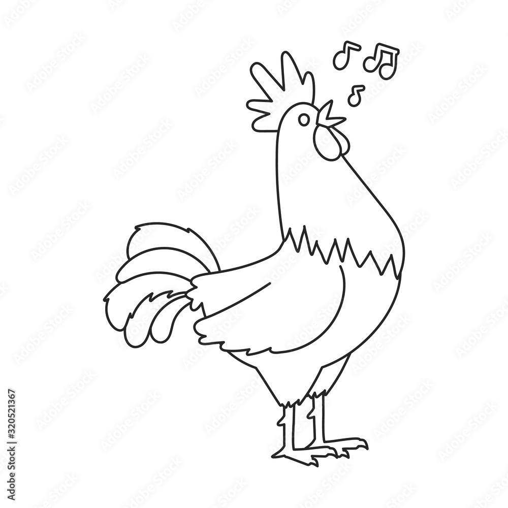 Cock of animal vector icon.Outline,line vector icon isolated on white background cock of animal. Cock of animal vector icon.Outline,line vector icon isolated on white background cock of animal.