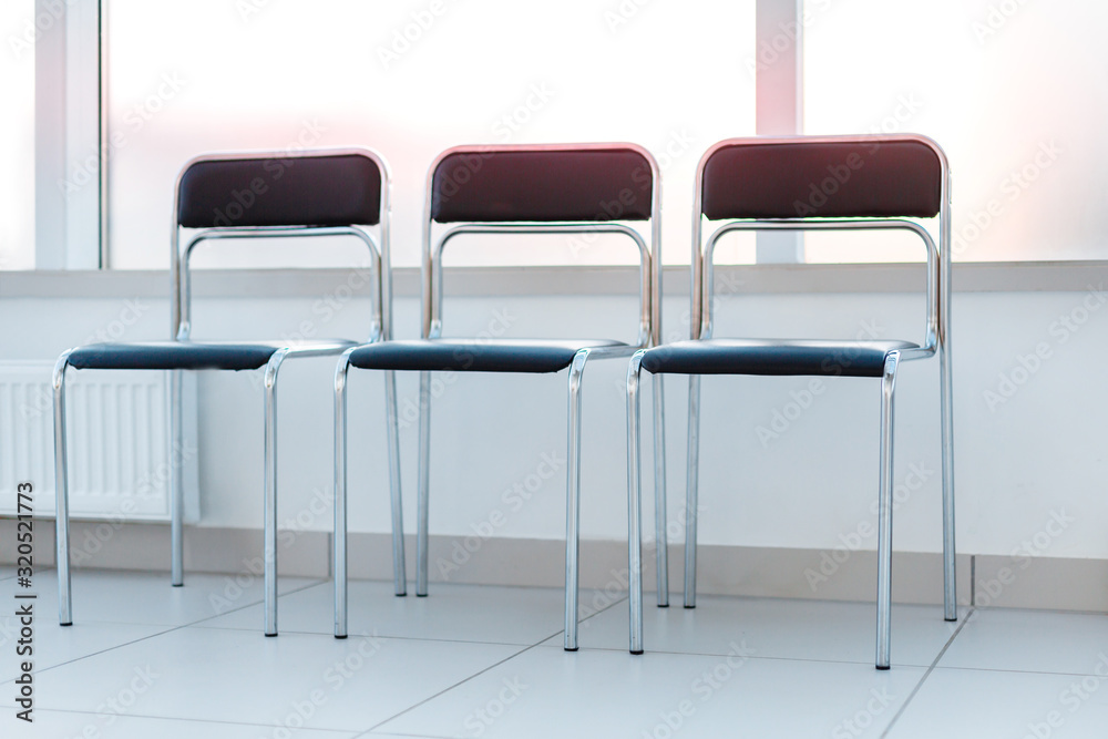Obraz premium close up. chairs in the hallway of the business center .