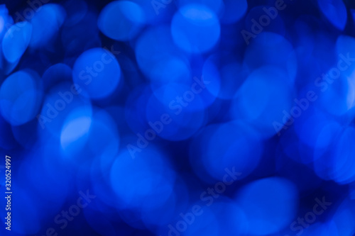 Phantom Blue of Starry Night. Dark blue. Colorful Abstract bokeh background. 2020.
