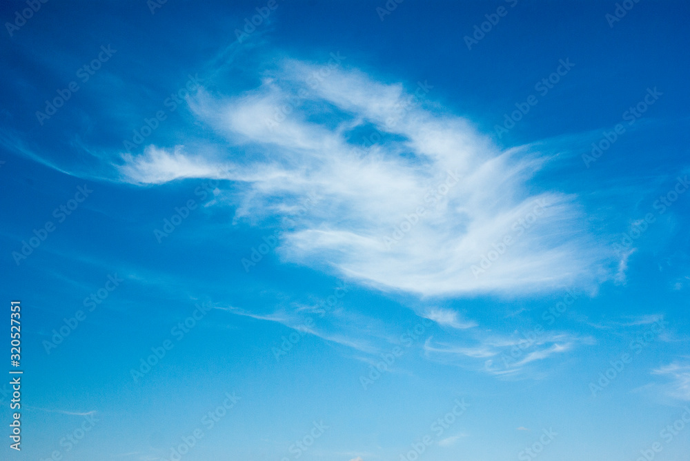 青い空と手のひらのような雲 青い空と手のひらのような雲