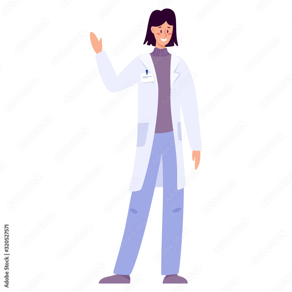 Doctor or pharmacist in uniform. Professional medicine worker Doctor or pharmacist in uniform. Professional medicine worker