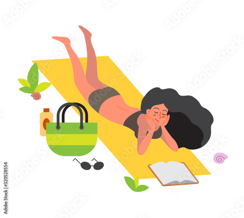 Summer vacation activities concept