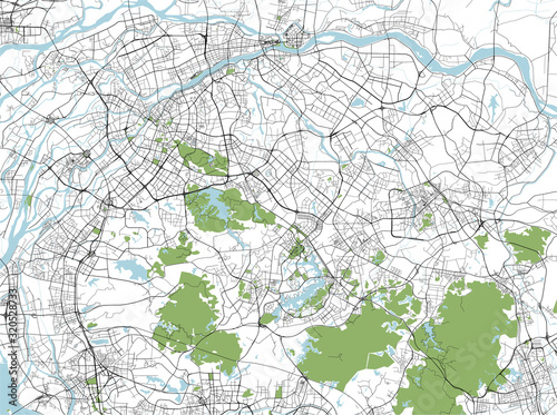 map of the city of Dongguan  China