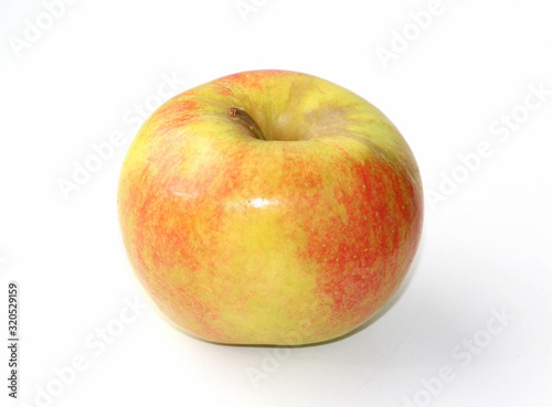 Fresh apple on a white background. Apple variety - Champion.