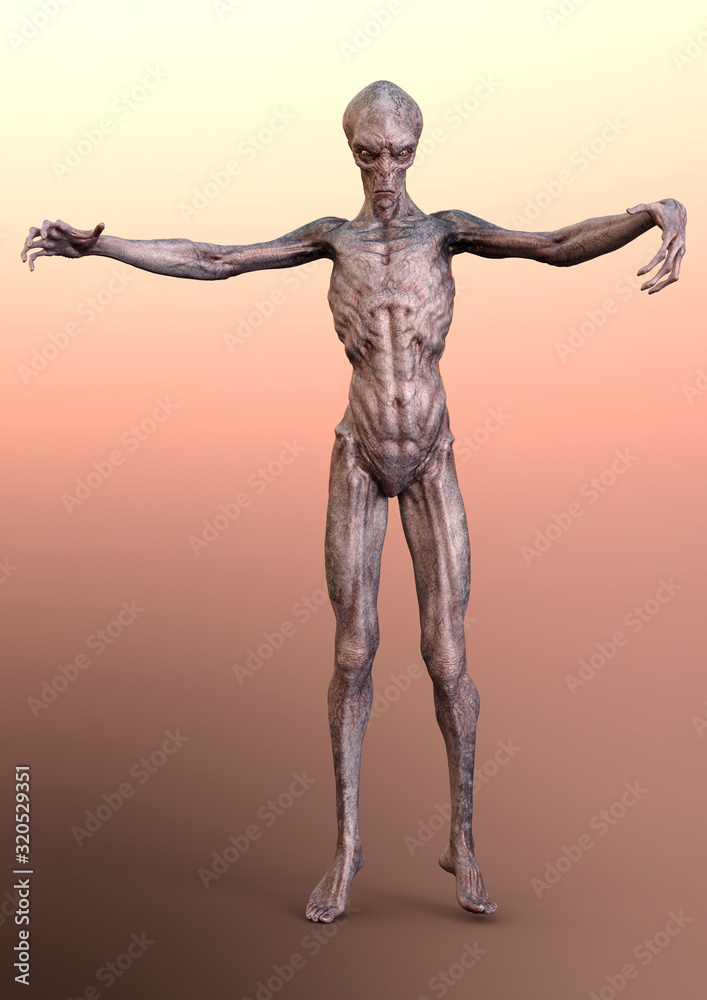 3D Rendering Fantasy Alien 3D Rendering Fantasy Alien