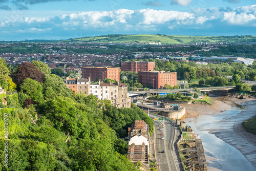 Wide ranging views along the river Avon towards Hotwells photo