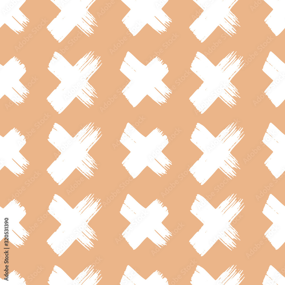 Vector seamless pattern with abstract dry brush hand painted texture. Vector seamless pattern with abstract dry brush hand painted texture.