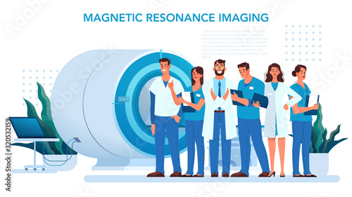 Magnetic resonance imaging. Medical research and diagnosis.