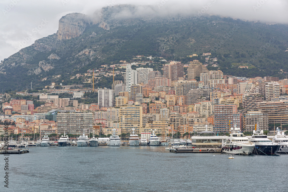 Monaco Winter Cityscape