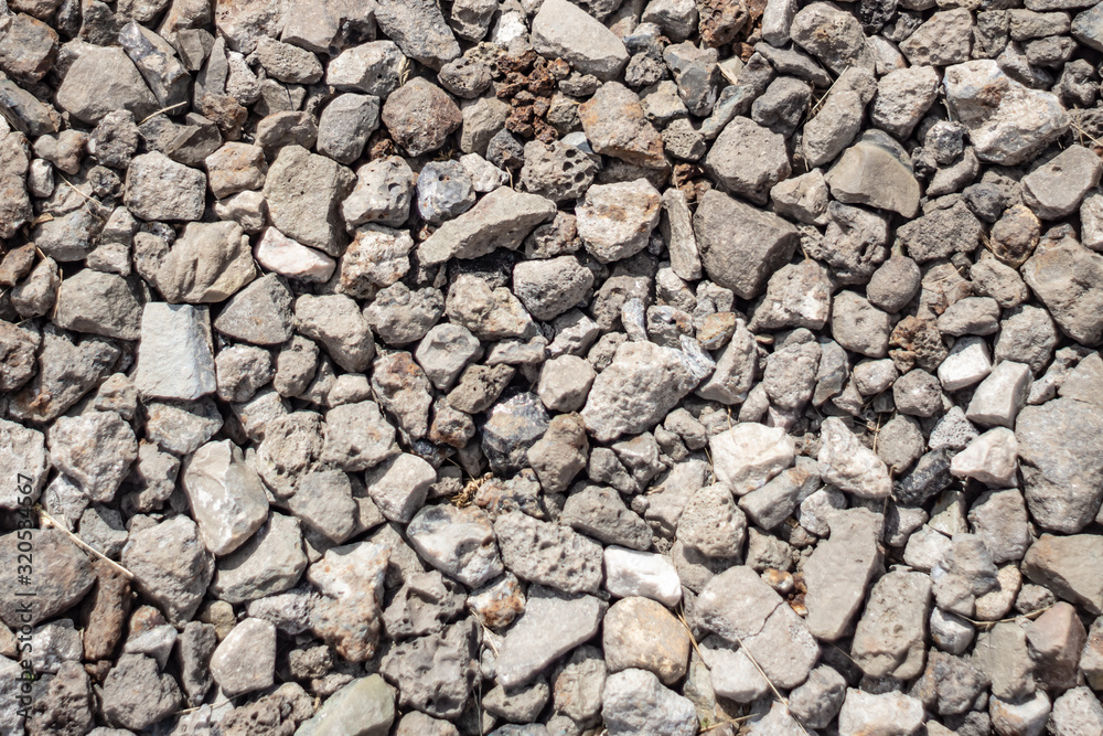 Top view of gravel stones background. Top view of gravel stones background.