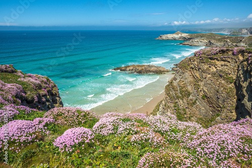 Newquay beach in North Cornwall