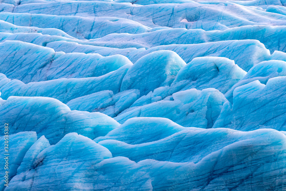 Svinafellsjokul glacier detail - obrazy, fototapety, plakaty 