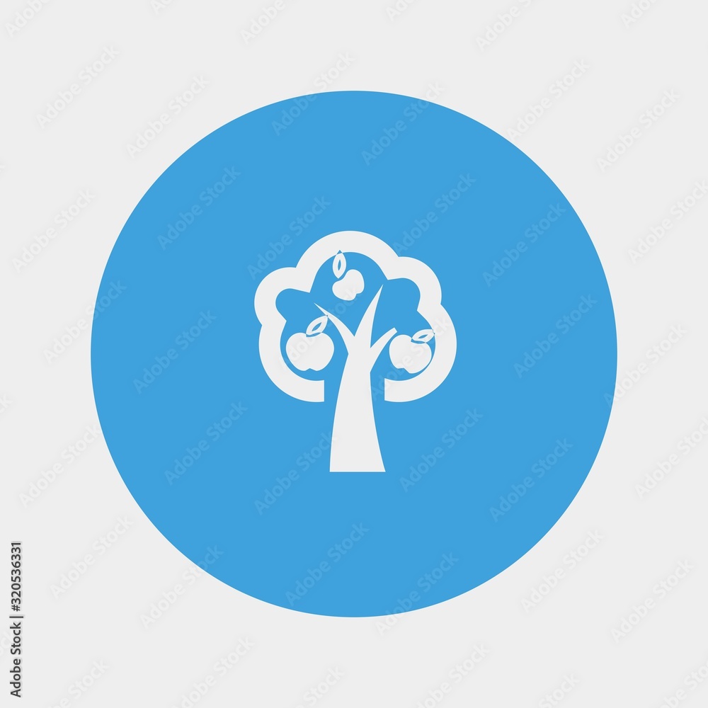 apple tree icon vector illustration and symbol foir website and graphic design apple tree icon vector illustration and symbol foir website and graphic design
