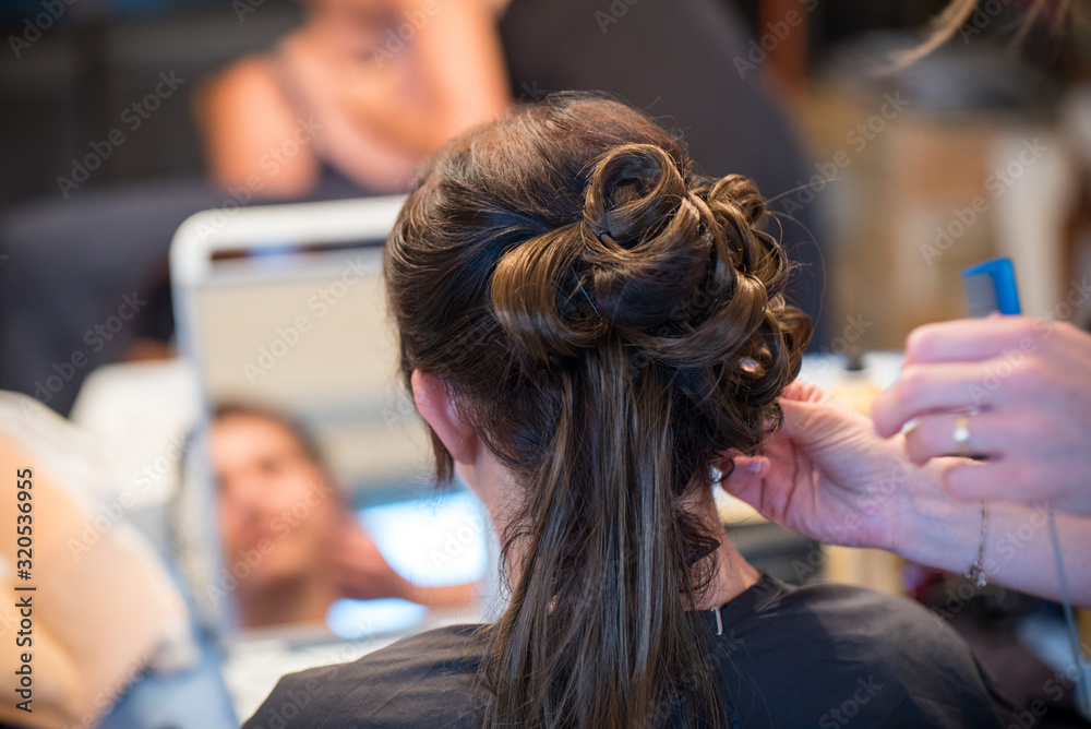 Fototapeta premium Coiffure mariée