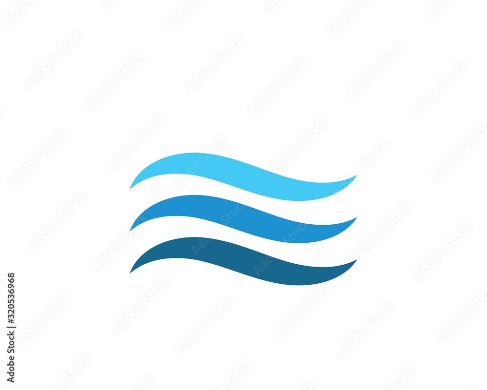 Water Wave symbol and icon Logo Template Water Wave symbol and icon Logo Template