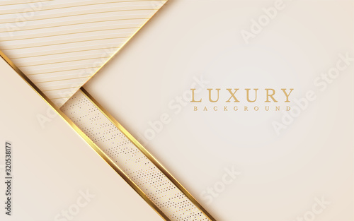 Luxury Gold Background with metal texture and Expensive mustard shades in 3d abstract style. Illustration from vector about modern template design for strong feeling and technology and futurism.