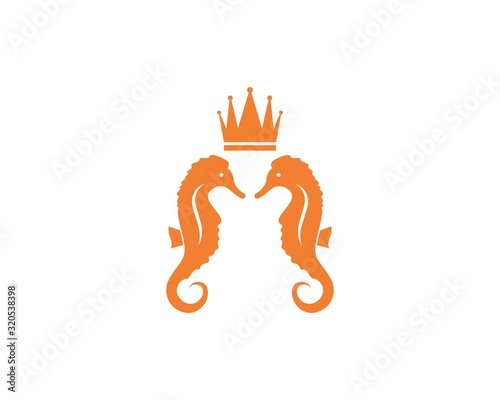 seahorse vector icon illustration design