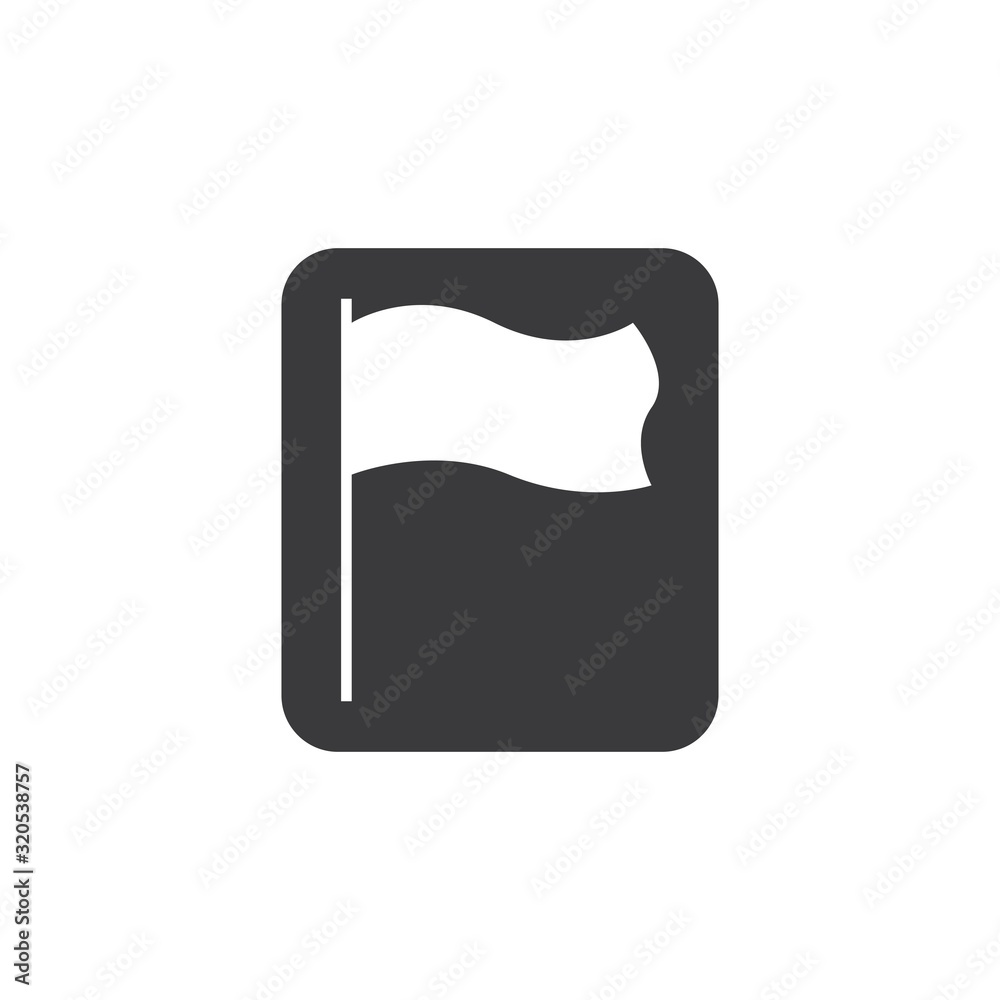 Flag illustration logo template vector icon Flag illustration logo template vector icon