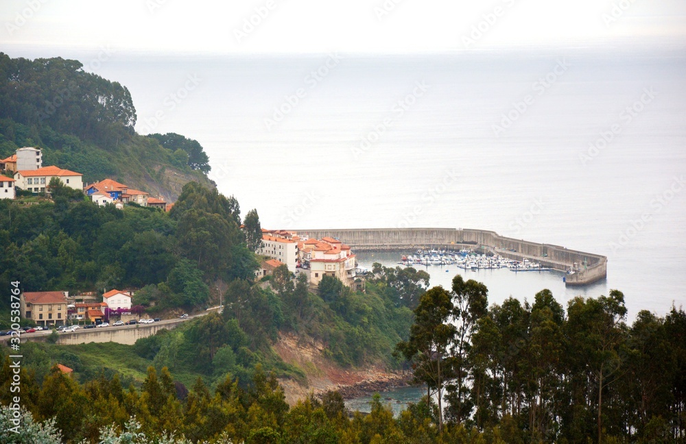 panoramic view of a port