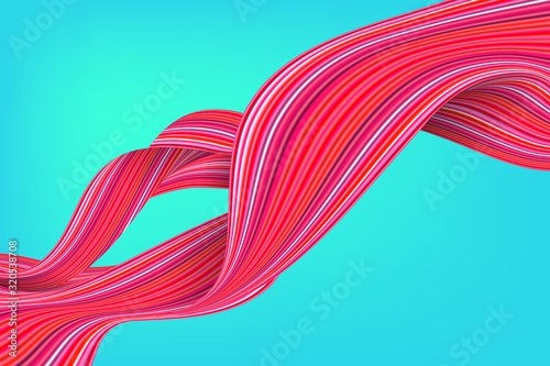 Abstract liquid flow design bright color motion