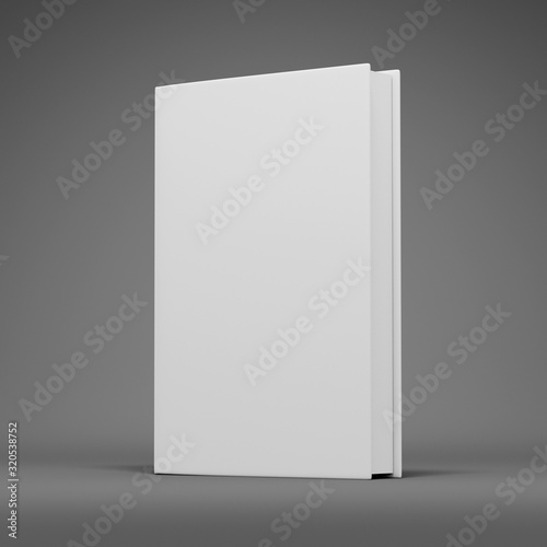 blank book cover 3d render