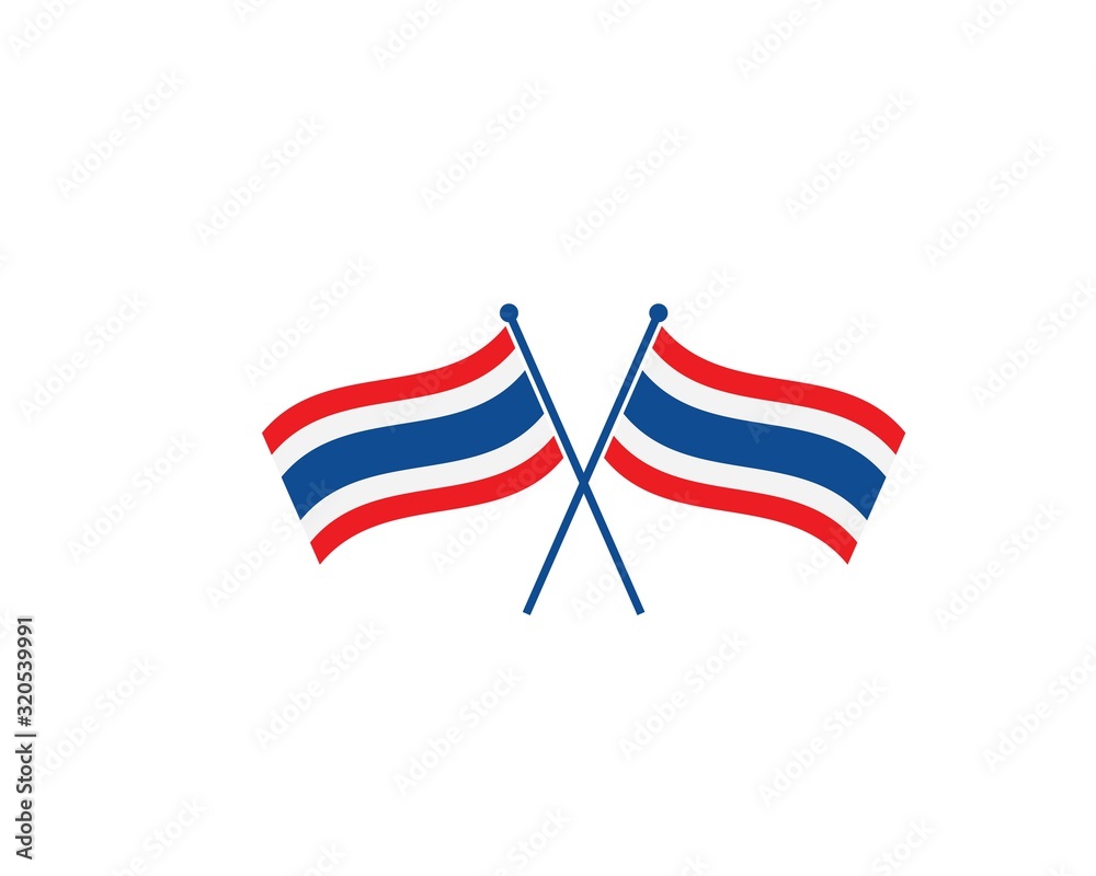 Fototapeta premium thailand flag icon vector illustration