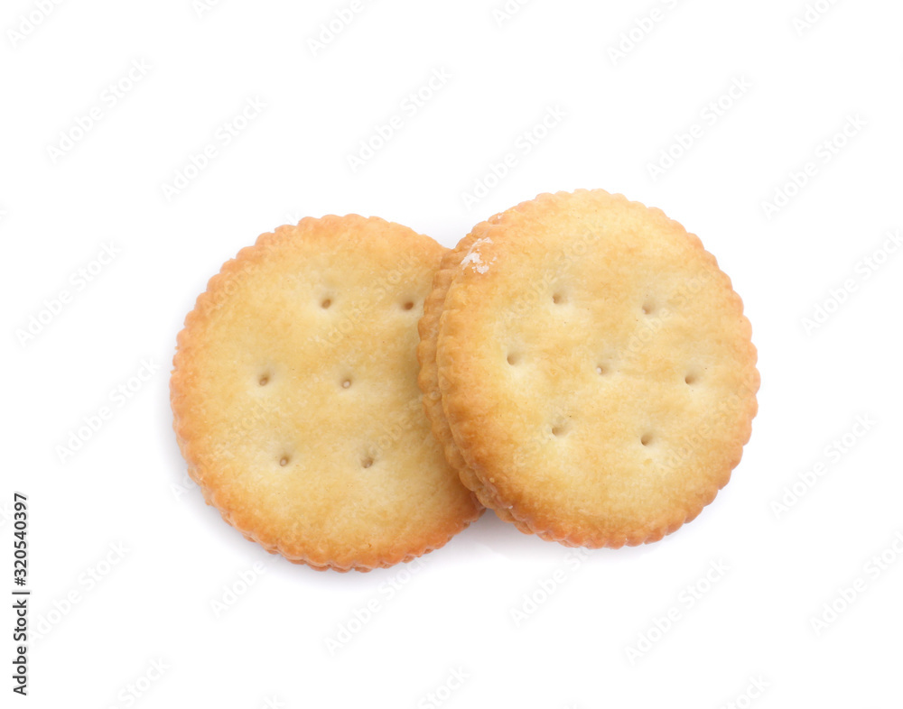 Sandwich cracker on white background Sandwich cracker on white background
