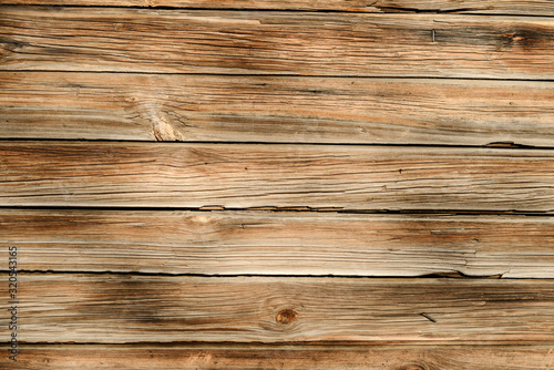 Old boards. The texture of the wooden wall.