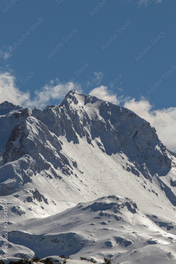High mountains near Komna plateau, Bohinj