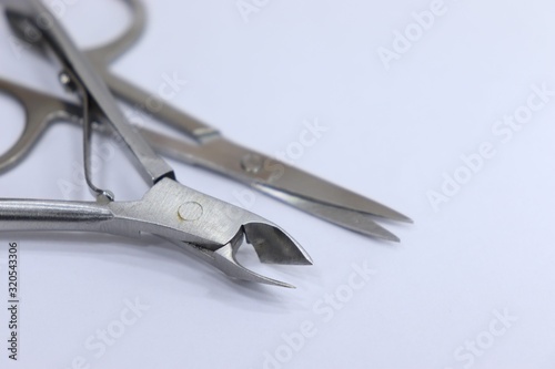 scissors, isolated, tool, cut, metal, sharp, steel, white, equipment, object, cutting, blade, black, pair, stainless, paper, scissor, hair, manicure, work, office, nail, iron, shears, open